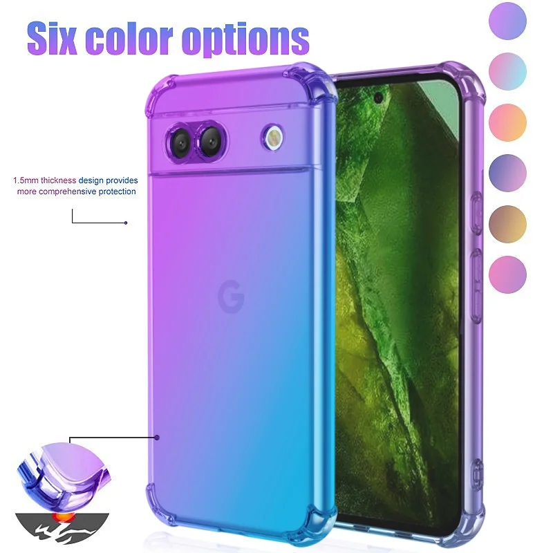 Shockproof Gradient Airbag TPU Protective Phone Case