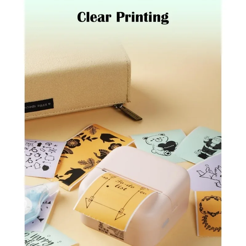 Color Thermal Sticker Paper for M02/T02/M02 Pro/M02 Mini Sticker Printer,Black on Mint Green/Purple/Orange, 50mm x 3.5m, 3 Rolls