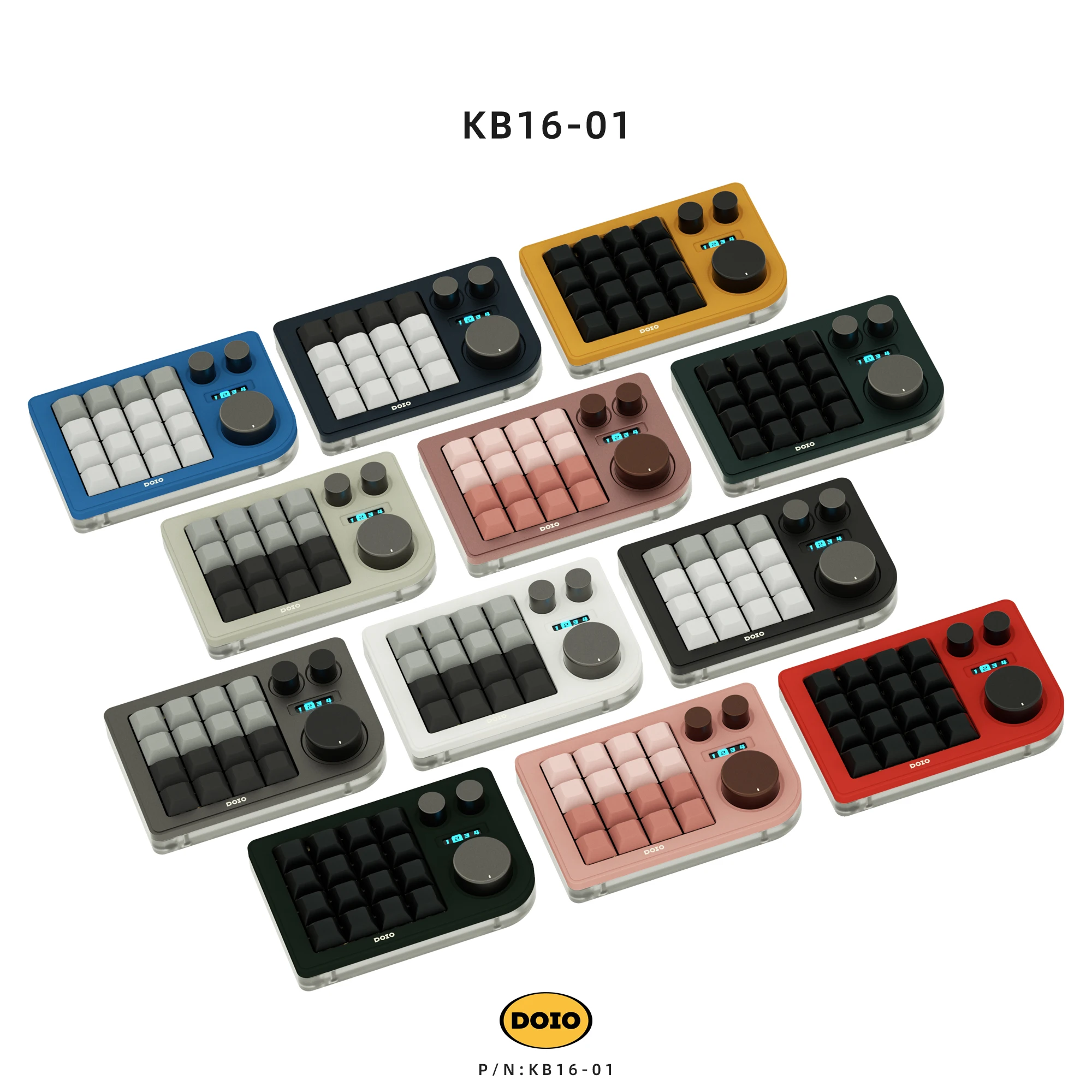 Doio megalodonトリプルノブマクロパッド、kb16