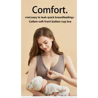 Women's Soft and Comfortable Ultra-thin Breathable Front Opening Bra with No Trace Breathable Gathering Anti Sagging Underwear - Image 6