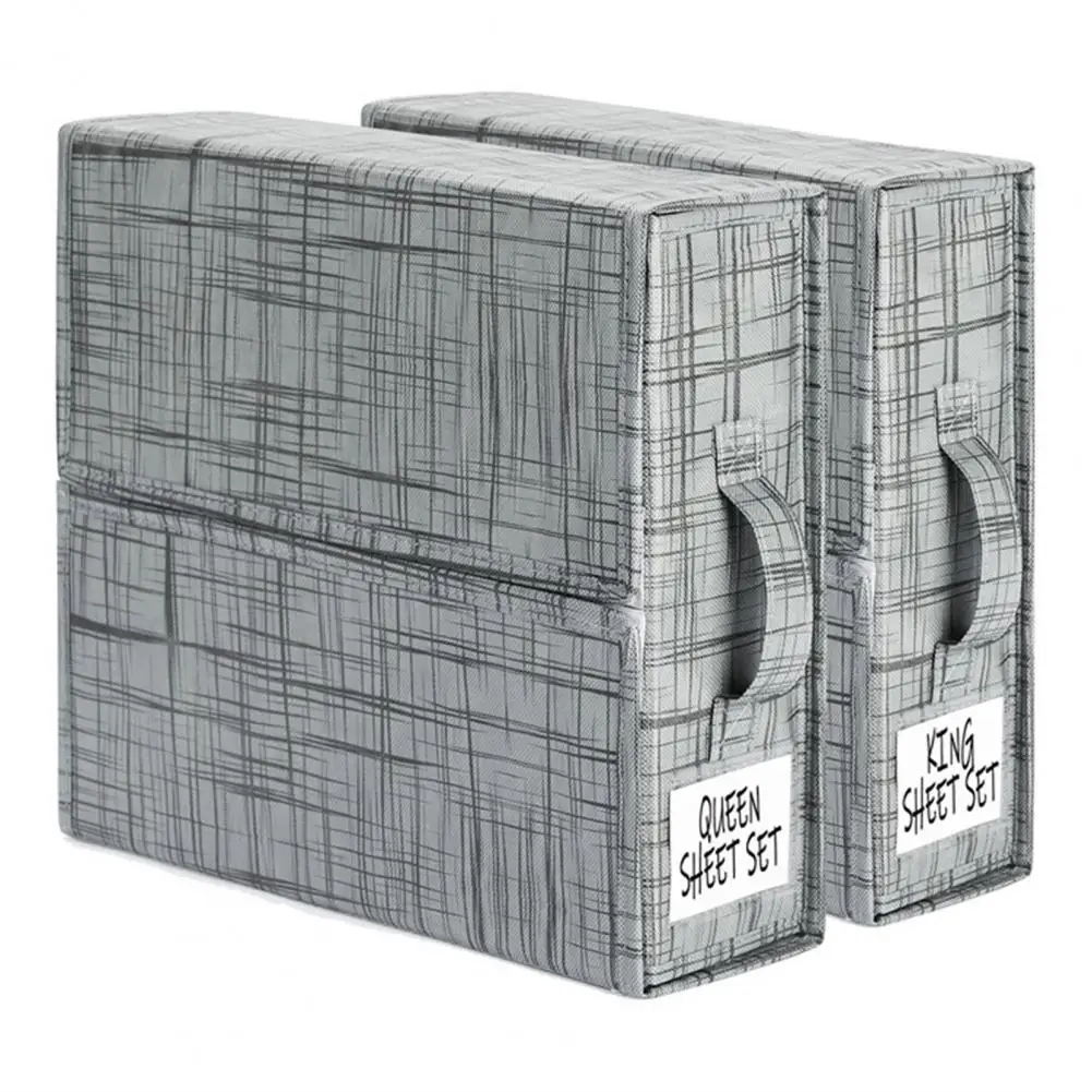 Bed Sheet Storage Box Labeled Storage Bins for Linens Bed Sheet Linen Closet Organizer Maximize Space with for Bedding