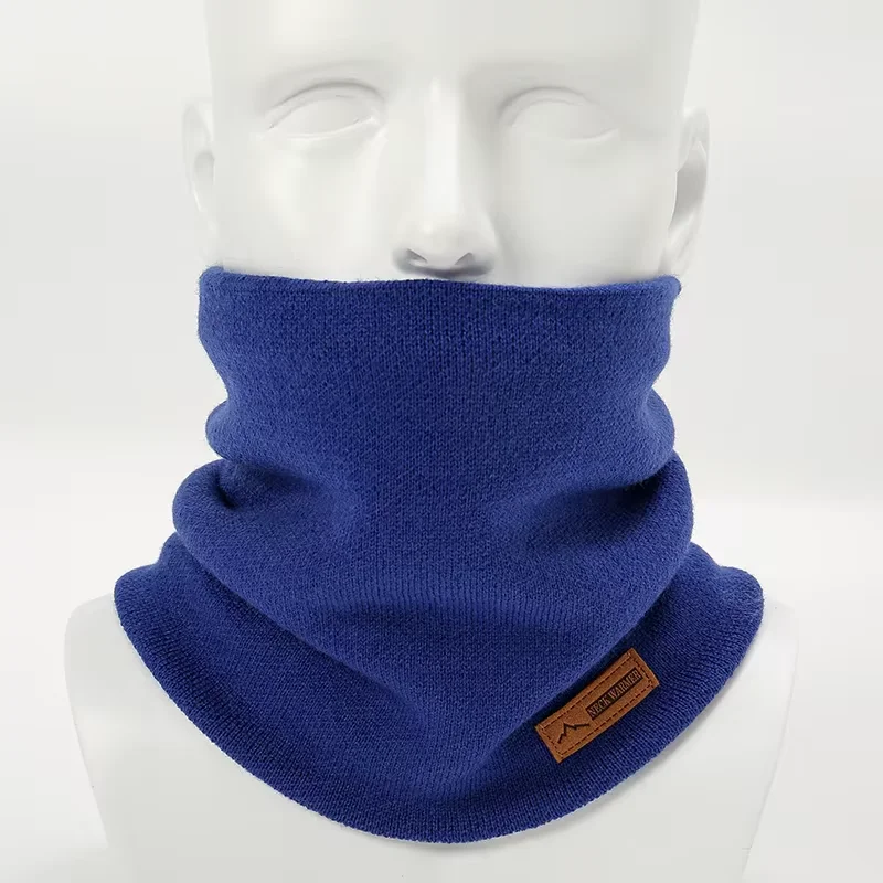 Fashion Soft Knitted Neck Warmer Sport Scarf Women Men Face Cover Winter Skating Running Warm Scarves Thick Cold-proof Collar