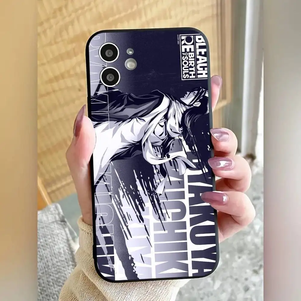 Anime B-Bleach Kuchiki Byakuya Silicone Soft Phone Case