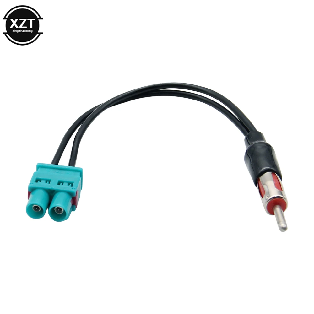 Radio Audio Cable Adaptor Antenna Male Double Fakra-Din Head Adapter Male Aerial for Audi VW Volkswagen Car ethernet cable power supply cable edl cable wrapping wire cable