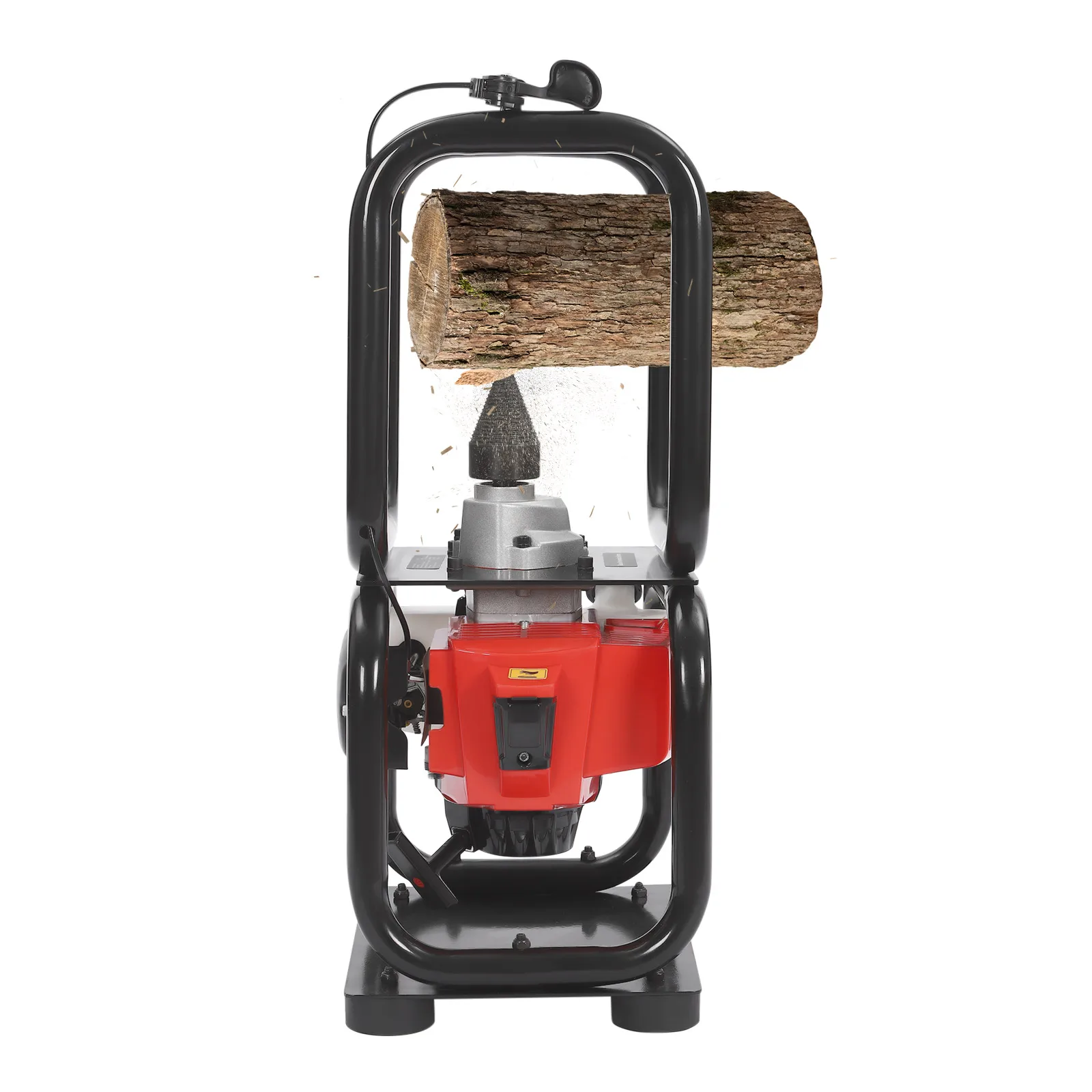 2.5 kW Wood Splitter Gas Powered 2-stroke Engine, 0.4 Gal Fuel Tank Gasoline Firewood Splitting Machine, Firewood Splitter