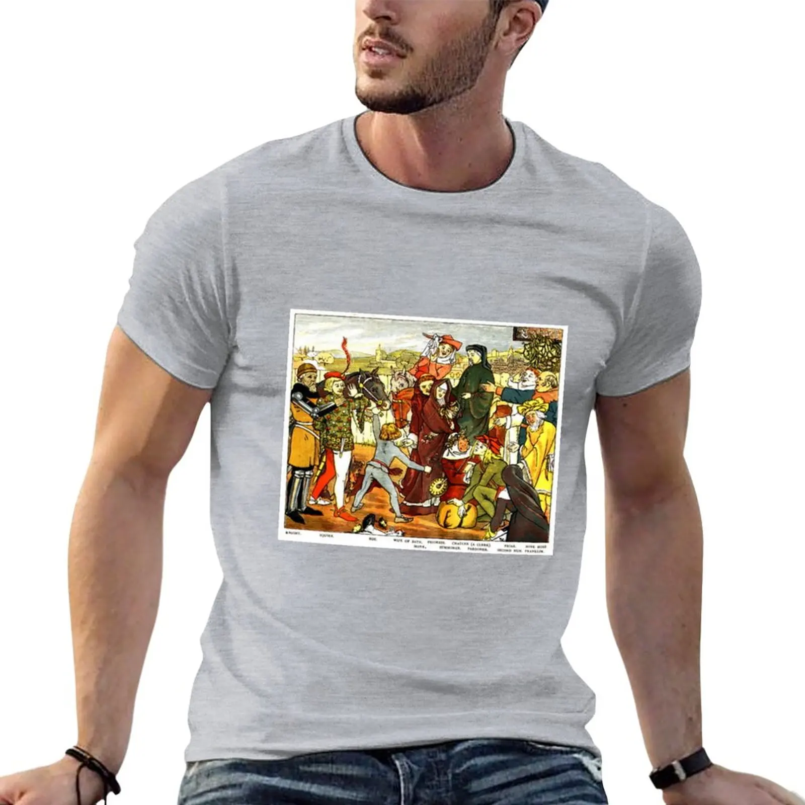 Chaucer'S Buffalo Tales T-Shirt Kawaii Clothes Customizeds Summer Top Boys Animal Print Shirt Mens Graphic T-Shirt Funny