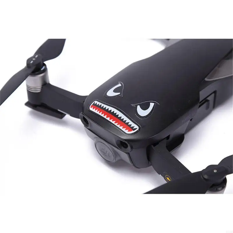 85DD 1 Set for SPARK /for Mavic Air for Mavic 2 Skin Stickers 3M Stickers Shark Face Decals Smarthpone