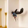 Funny Wall Hook Punch-free Creative Palm Finger Hand Shape Decorative Resin Storage Hook Key Accessories 4