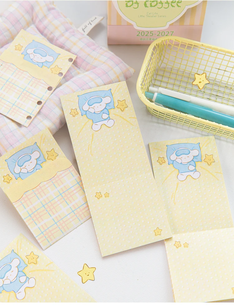 30 Blatt Sleep Well Serie Niedliche Tiere Faltnachrichtennotizen DIY Scrapbooking Material Papier Schulbürobedarf – Detail 9