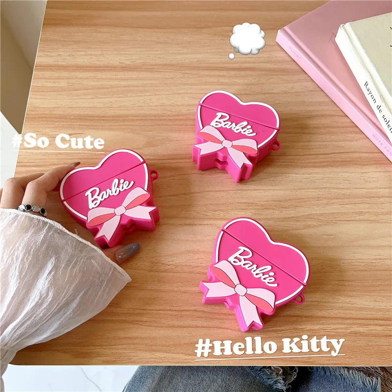 Miniso Joint Name Barbie Airpods Pro Bluetooth Headset Cover Protettiva Cute Princess Style Barbie Auricolare Shell Girls Gift Toy