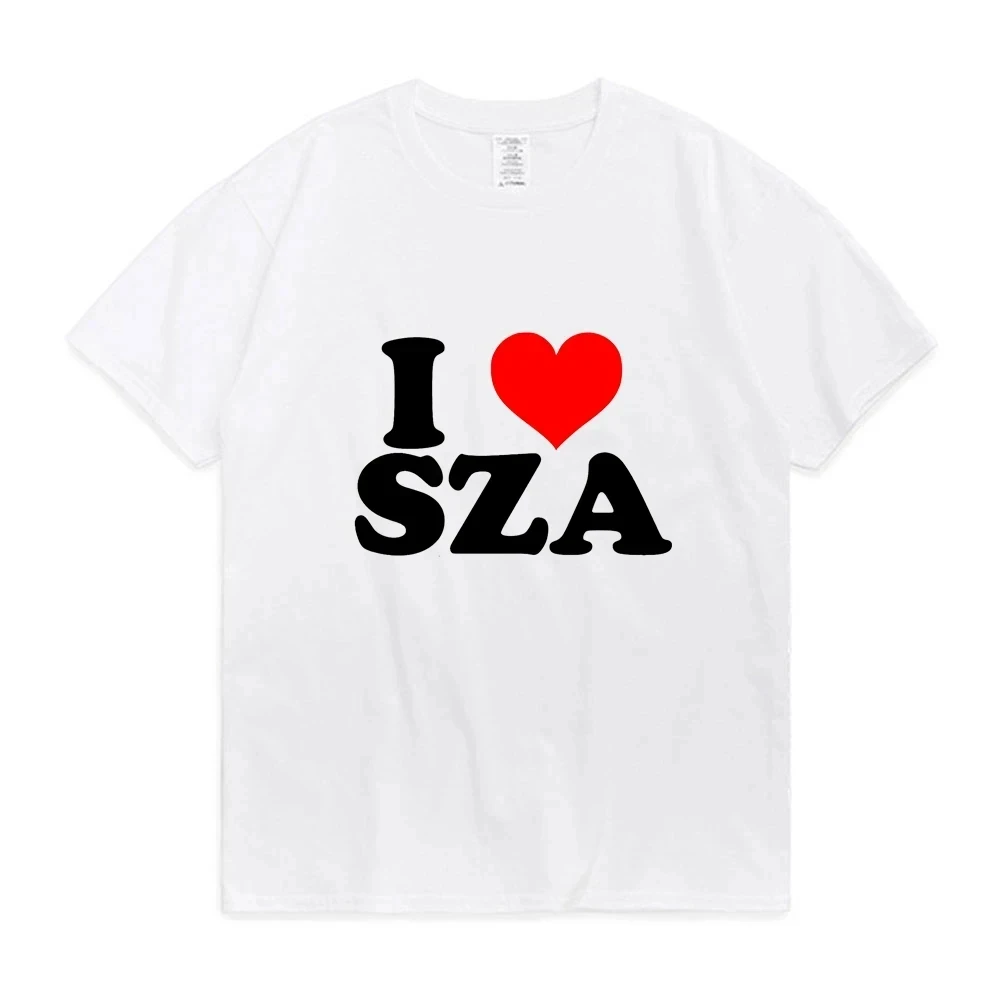 

Y2k Short Sleeve Tee Shirt Oversized Unisex Clothing Summer Tshirt I Love SZA Good Days Hip Hop Rapper Print T-shirt