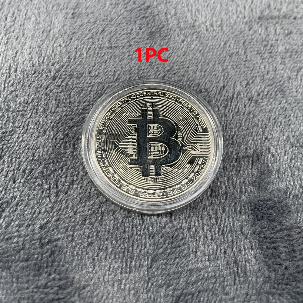 Gold Plated Bitcoin Commemorative Coin - Limited Edition Collectible Art Piece
