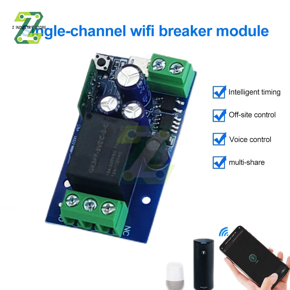 

Беспроводной смарт-релейный модуль Ewelink с Wi-Fi, USB, 5 В