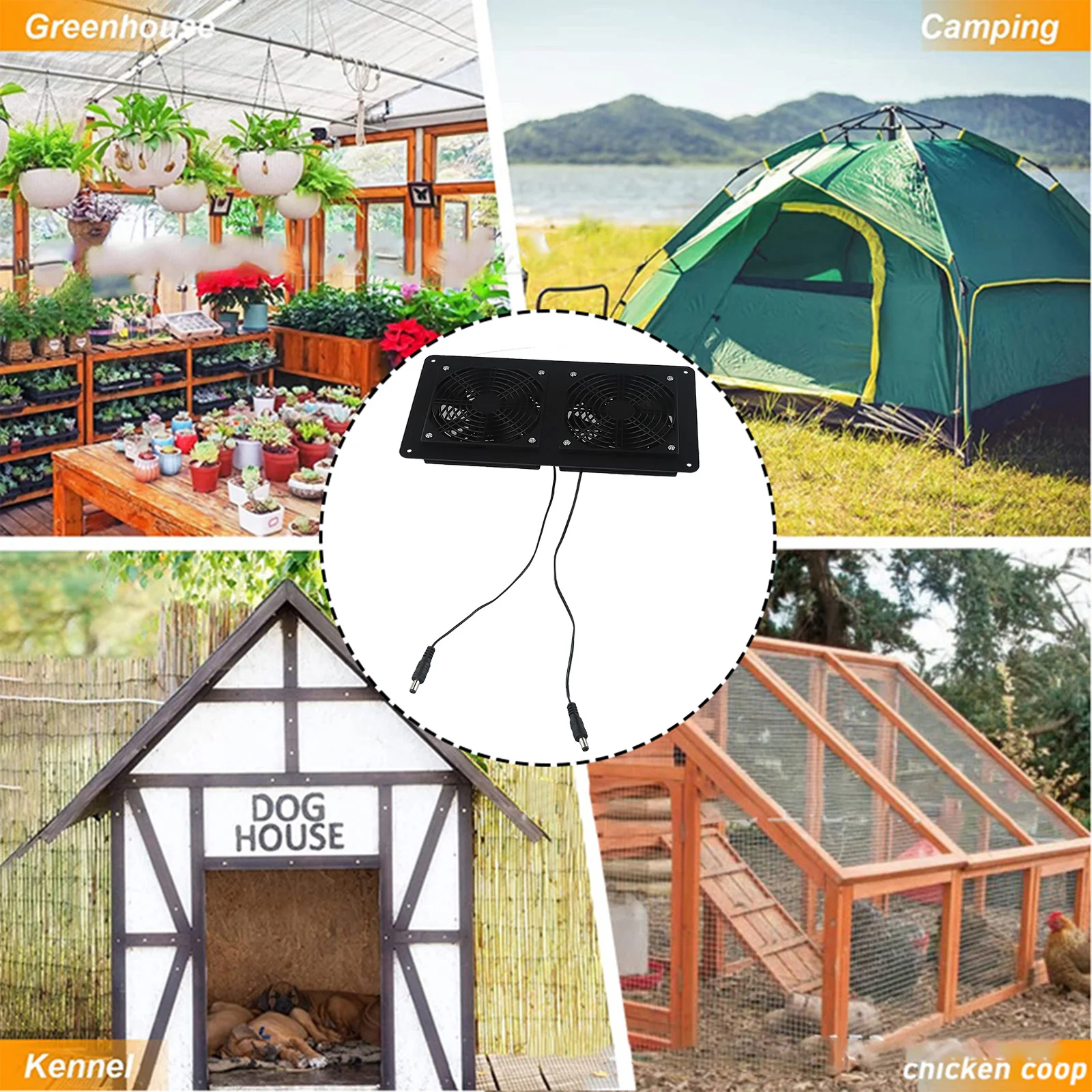 Waterproof Solar Panel 30W 12V Exhaust Fan for Kitchens Maintain Comfortable Temperature Suitable for Various Settings