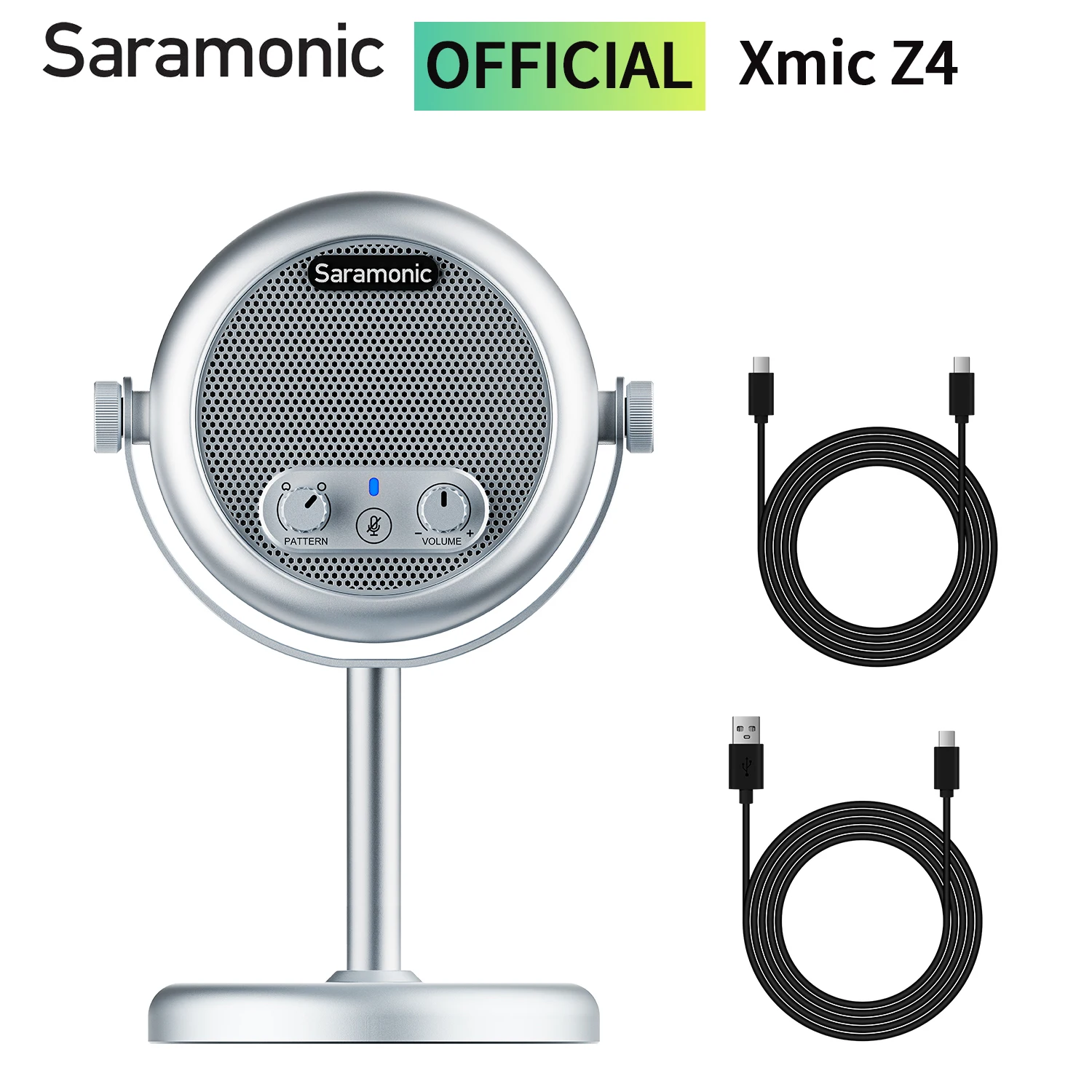 

Микрофон Saramonic Xmic Z4 в винтажном стиле, настольный конденсаторный USB-микрофон для Android Mac Windows компьютеров, производительность в реальном времени