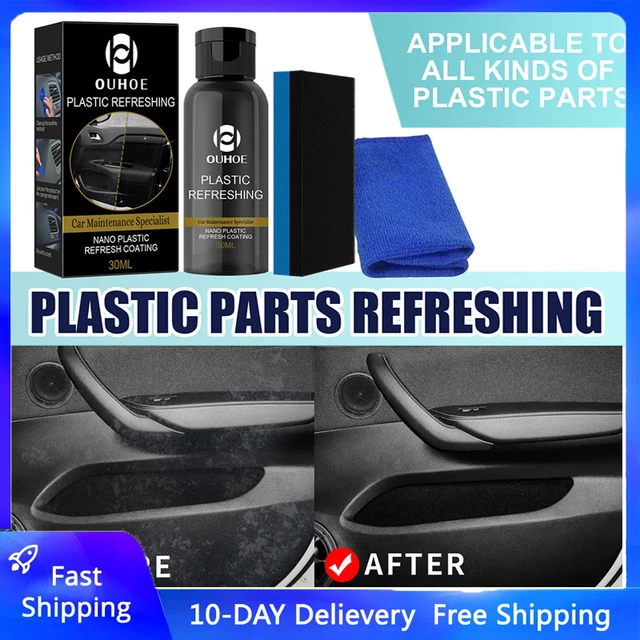 30ml/50ml Plastics Refreshing Coating Agent Car Refurbishment Cleaning  Agent Plastics Parts Refurbish Agent Car Exterior - Plastic & Rubber Care -  AliExpress