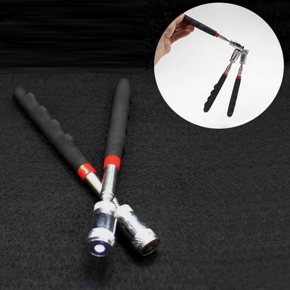 Portable Telescopic Magnetic Pen Metalworking Handy Tool Magnet Capacity for Picking Up Nut Bolt Extendable Pickup Rod Stick