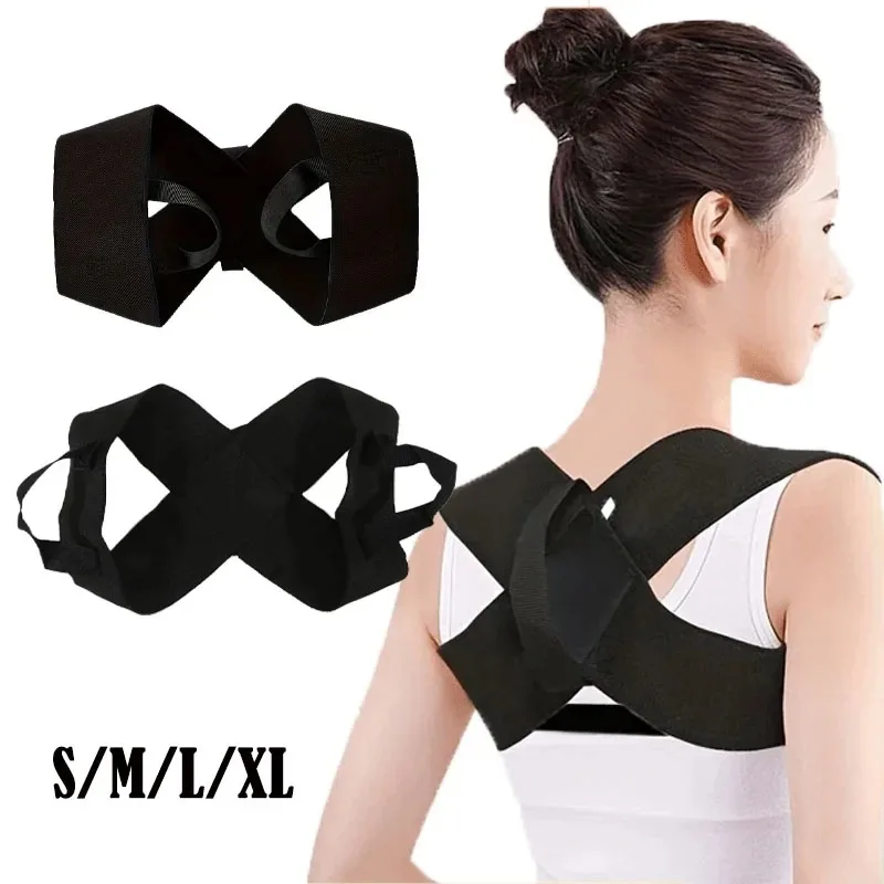 Back Posture Corrector 1pc Clavicle Spine Back Brace Belt Adjustable Upper Shoulder Lumbar Posture Correction