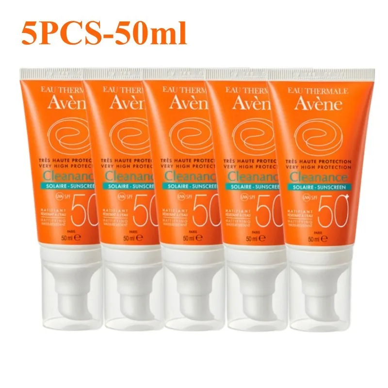 

3/5PCS Avene Solaire Sunscreen Sun Protection Broad Spectrum Sunscreen Anti-aging Anti Acne Oil Control For Oil Prone Skin 50ml