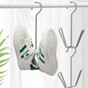 Stainless Steel Shoe Drying Rack Clothes Hanger Hook Organizer Household Space-saving Wardrobe Storage Shoe Drying Holder 4