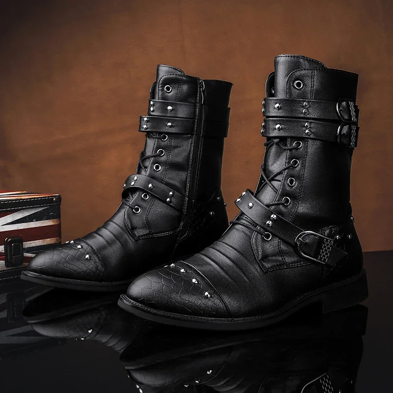 Men's Casual Winter Ankle Boots - Stylish & Warm Footwear