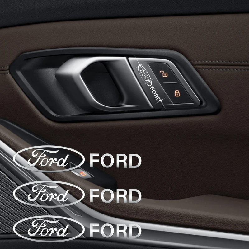 자동차 스타일링 배지 스티커 포드 포커스 2 MK2 MK5 Fiesta Mondeo Galax ST 용 자동차 오디오 센터 콘솔 장식 스티커