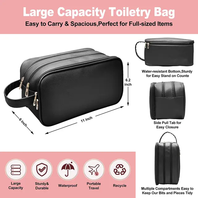 1Pc Sminktáska Utazási Kozmetikai Táskák Piperecikkek Szervező Vízálló Tároló Szükséges - Image 4