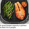 Compact 6QT Airfryer Easy View Window Hi-Fry Technology Touch Controls Nonstick Dishwasher Safe Healthy Meals  Quality Assurance 3