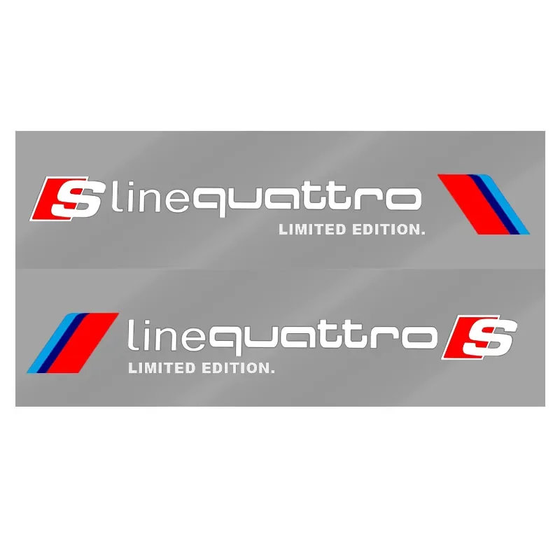 Sleek Sporty 3D Car Door Decoration Stickers - Set of 2