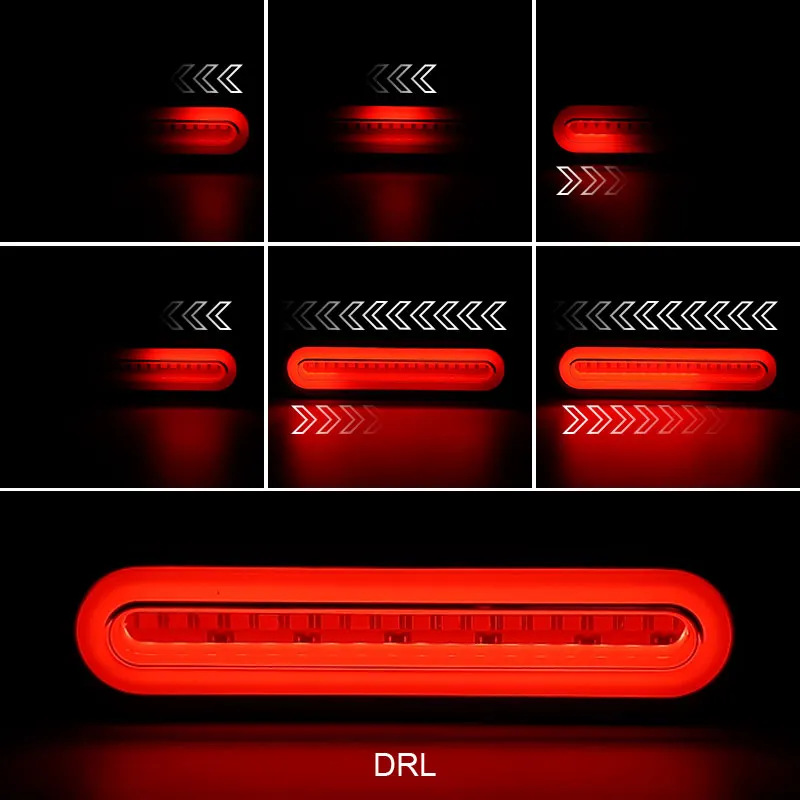 12V 24V ڵ Ʈ LED 帣 ȸ ȣ 극ũ Ʈ 3 in 1  ̵ ÷ ǥñ, RV ATV UTV    