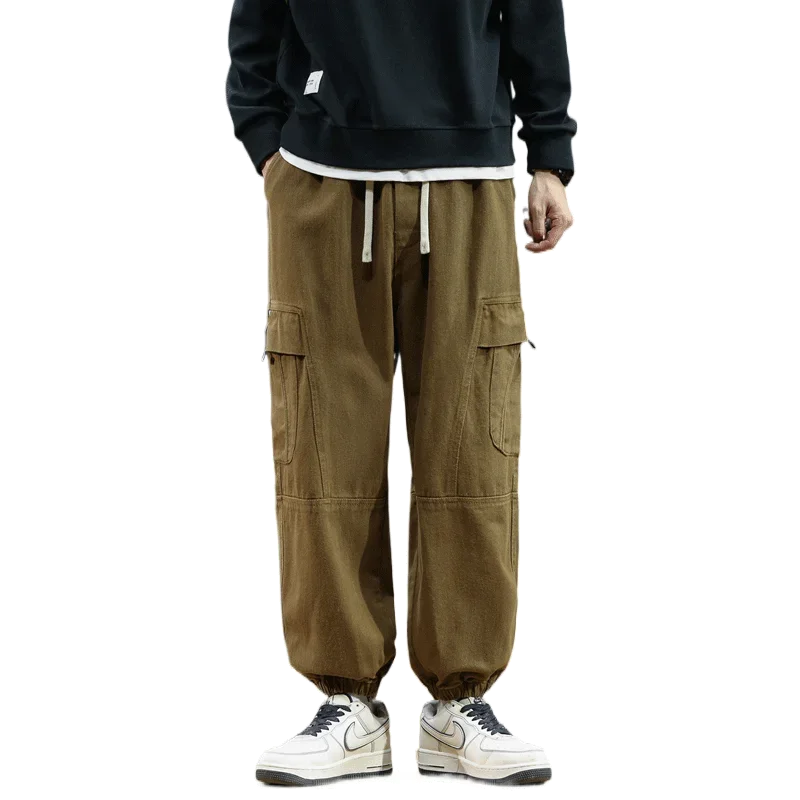 

Новое поступление, весенние брюки-карго, Мужская корейская модная трендовая универсальная женская одежда, мужская одежда