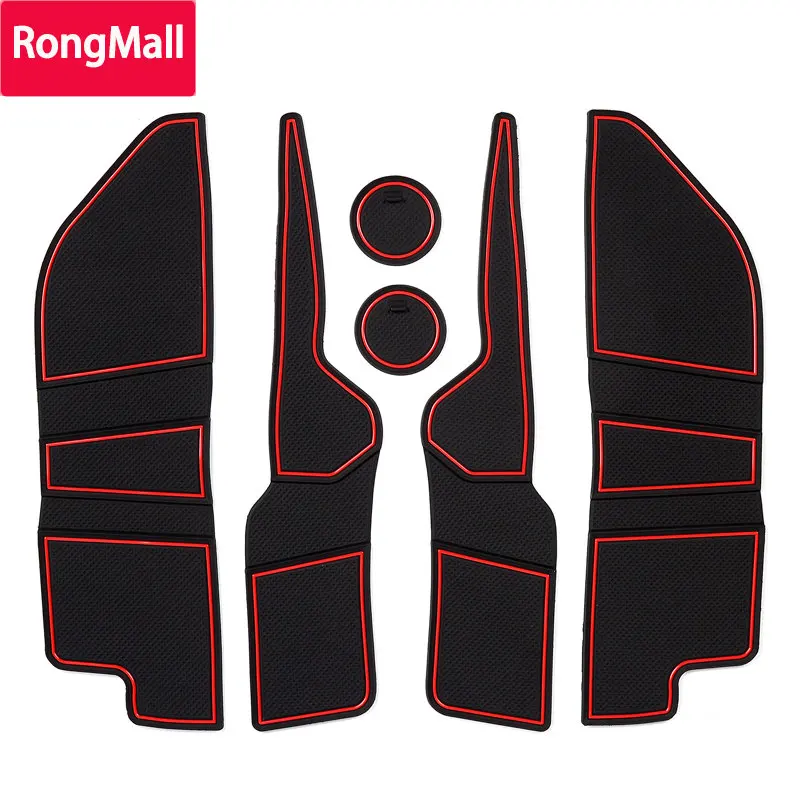 

RongMall Anti-slip Gate slot mat For Ford Mondeo 2007 -2012 MK4 2008 2009 2010 2011 Rubber Cup Holders Non-slip mats Accessories