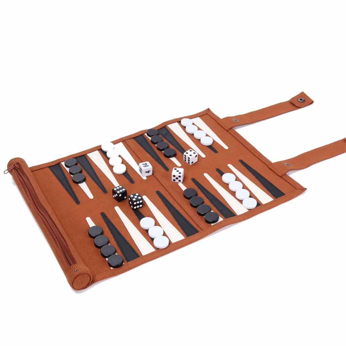 Gioco da tavolo Backgammon portatile per adulti e bambini - immagine 2