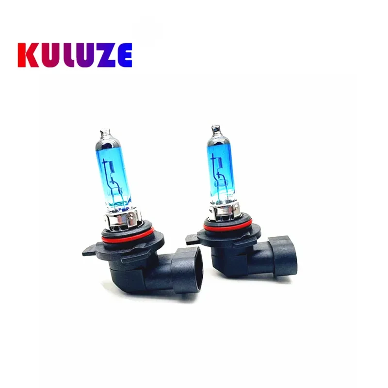 2pcs 12v 100w HB3 9005 자동 자동차 할로겐 전구 6000K 슈퍼 화이트 백금 전구 석영 유리 자동차 헤드 라이트 램프 높은 빔 전구