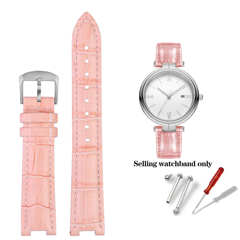 Cowhide Leather Watchband, Red Bracelet for Men and Women, Available in Various Sizes