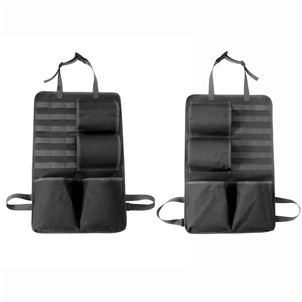 Organizer Tattico Per Schienale Auto - 5 Tasche Staccabili, Tessuto Oxford 600D, Universale Per Auto, Camion, SUV - Foto 6