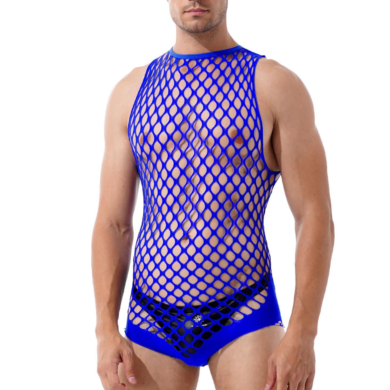 Men Underwear Sexy Lingerie Male Sexy Lingerie Men's Fishnet Bodysuit for Party Night Club