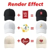 Custom Design Logo Personalized Pattern Printed Baseball Cap Women Man Casual Solid Color Hip Hop  Snapback Dad Adult Hat 2
