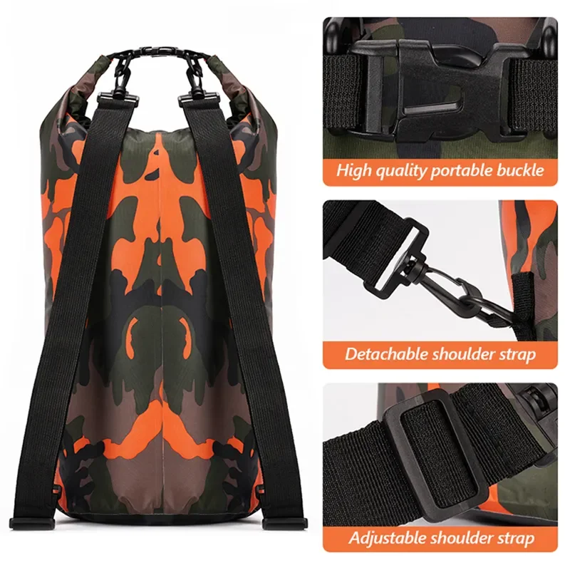 Drawstring Backpack Set: Multi-Size Portable Dry Bags for Outdoor Adventures and Sports Activities