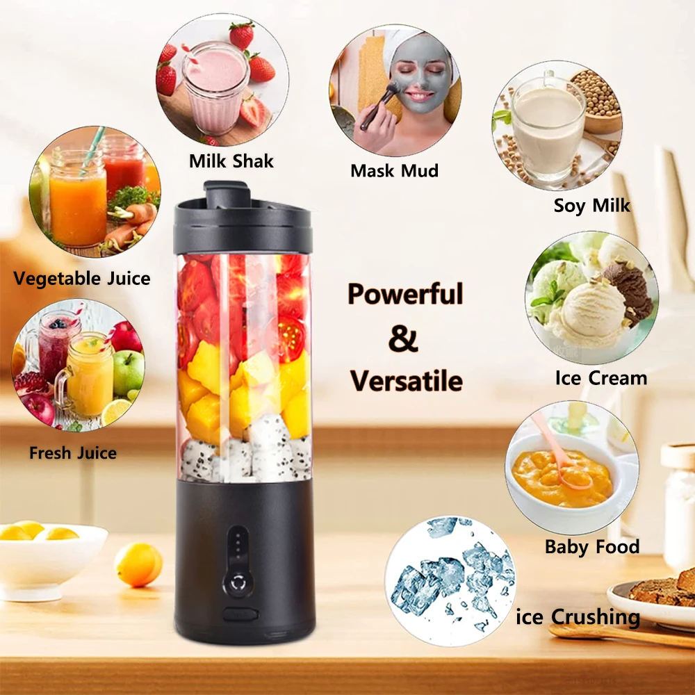 Portable Blender Mini Juicer Machine Shakes Smoothie Blender Rechargeable  Blender Bottle Electric Juicer For Orange Fruit Mixers - AliExpress