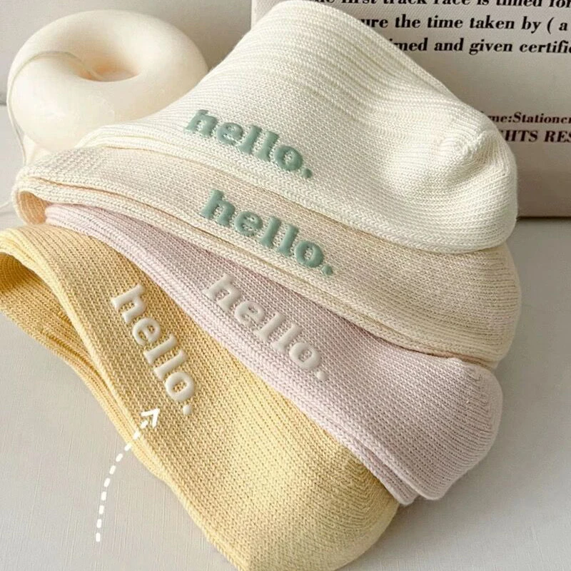 Рисунок 5 - Носки женские хлопковые с буквенным принтом