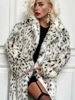 Retro Leopard Faux Fur Long Coats Women Winter Warm Thicken Open Maxi Coat Female Casual Loose Elegant Chic Street Outwear 6