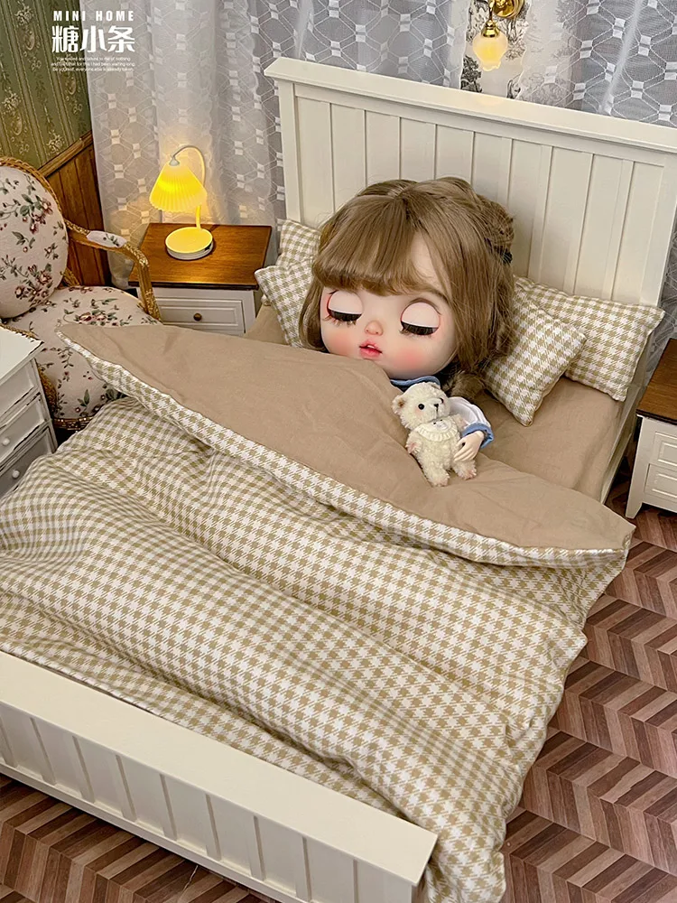 1-6-and-1-12-mini-model-doll-house-furniture-accessories-wood-bed