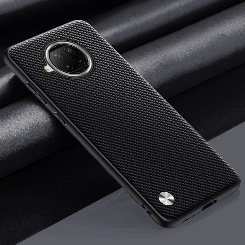 Luxury Leather Shockproof Phone Case with Matte Silicone Protective Cover