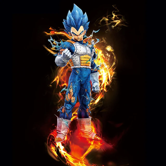 Vegeta ssj blue - Lápis de cor! :)