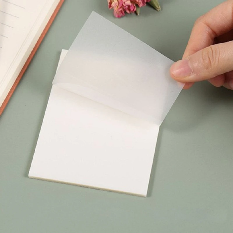 Transparent Sticky Notes Seethrough Stickers Colorful Pet Creative