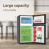 Mini Fridge with Freezer, 2 Door Small Refrigerator with Freezer, Mini Fridge for Bedroom, 3.2 CU.FT, For Home, Office, Dorm, Ga 2
