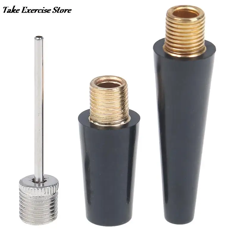 3PcsMetalPlasticDurableStrongBallBicyclePumpNeedleNozzleKit
