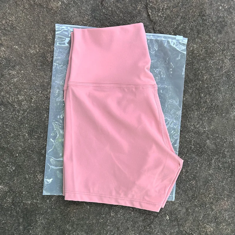 Women's Sexy High Waist Solid Color Yoga Shorts - Soft, Tight, and Perfect
