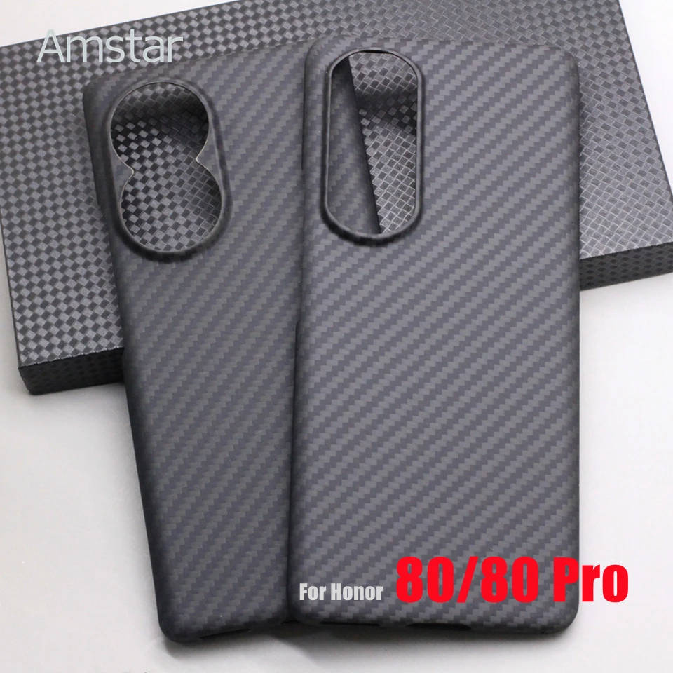 

Amstar высококачественный телефон из углеродного волокна для Honor 80 Pro ультратонкий противоударный деловой чехол из арамидного волокна для Honor 80 чехлы